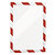 2 cadres d'affichages dos adhésif DURAFRAME SECURITY A4 bicolore rouge/blanc, le lot - 1