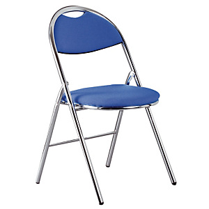 2 Chaises pliantes Super Confort bleues 2 Chaises pliantes Super Confort bleues