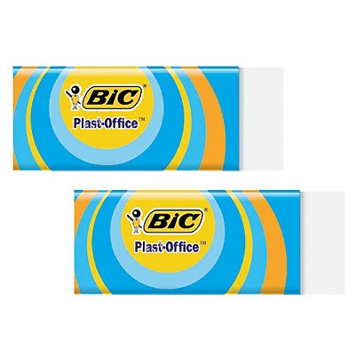 2 gommen Bic® Plast-Office, per set - 1