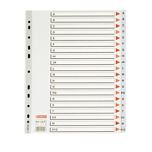 2 intercalaires 31 touches imprimées alphabétiques coloris gris Esselte en polypro format A4 2 intercalaires 31 touches imprimées alphabétiques coloris gris Esselte en polypro format A4