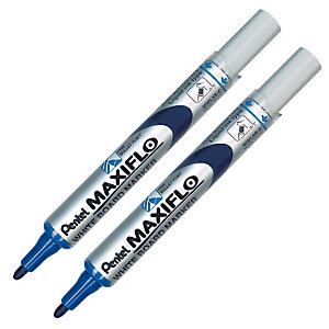 2 marqueurs Pentel Maxiflo coloris bleu