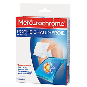 2 poches chaud/ froid réutilisable Mercurochrome