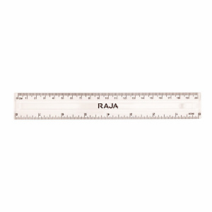 2 règles Raja, 30 cm, matière plastique, transparente 2 règles Raja, 30 cm, matière plastique, transparente