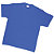 2 T-shirts manches courtes 100% coton bleu roi, taille XL - 1