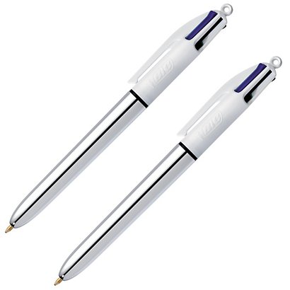 2 stylos-bille BIC 4 couleurs Shine - 1