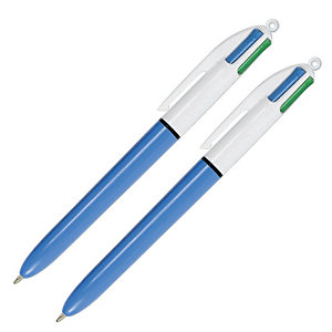 2 stylos-bille Bic 4 couleurs