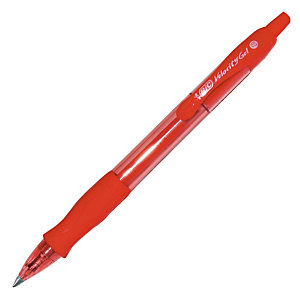 2 stylos-bille Bic® Gel-Velocity coloris rouge