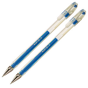 2 stylos-bille Pilot G1-05 coloris bleu