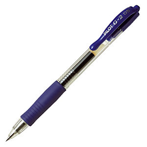 2 stylos bille Pilot G2 -05 coloris bleu
