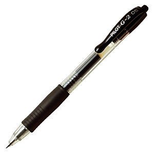 2 stylos bille Pilot G2 -05 coloris noir