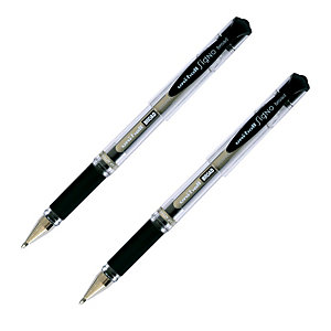 2 stylos-bille Uni-ball Signo Broad coloris noir