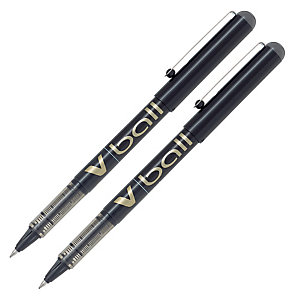2 stylos roller V-Ball 05 Pilot coloris noir