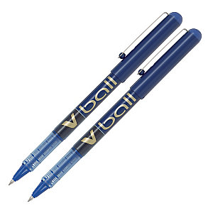 2 stylos roller V-Ball  07 Pilot coloris bleu