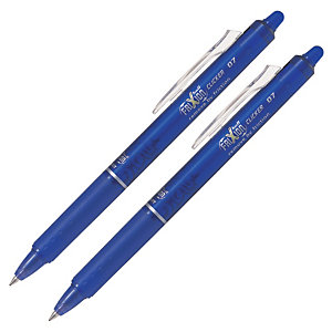 2 stylos rollers Frixion Ball Clicker coloris bleu