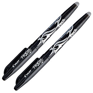 2 Stylos Rollers Frixion Ball coloris noir