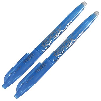 2 Stylos Rollers Frixion Ball coloris turquoise - 1