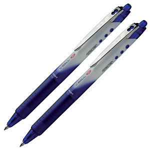 2 stylos rollers V-Ball 05 Pilot rétractable coloris bleu
