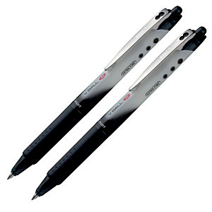 2 stylos rollers V-Ball 05 Pilot rétractable coloris noir