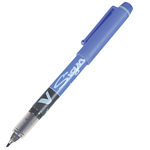 2 viltstiften V Signpen Pilot kleur blauw 2 viltstiften V Signpen Pilot kleur blauw
