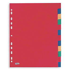 2 x 12 intercalaires Elba touches neutres format maxi A4 carte lustrée 30/100e