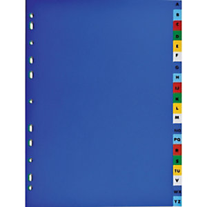 2 x 20 intercalaires alphabétiques Elba format A4 polypro 12/100e