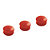 20 aimants ronds Ø 15 mm rouge - 1