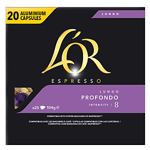 20 capsules de café L'Or EspressO Lungo Profondo