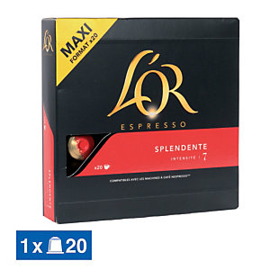 20 capsules de café L'Or EspressO Splendente