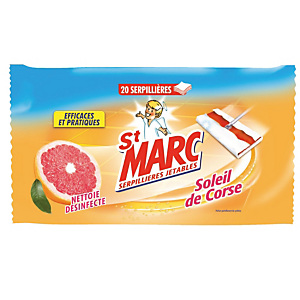 20 lingettes nettoyantes sols St Marc Soleil de Corse 20 lingettes nettoyantes sols St Marc Soleil de Corse