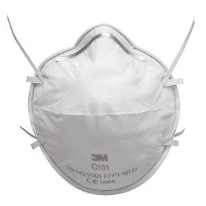 20 masques anti poussières C101 3 M