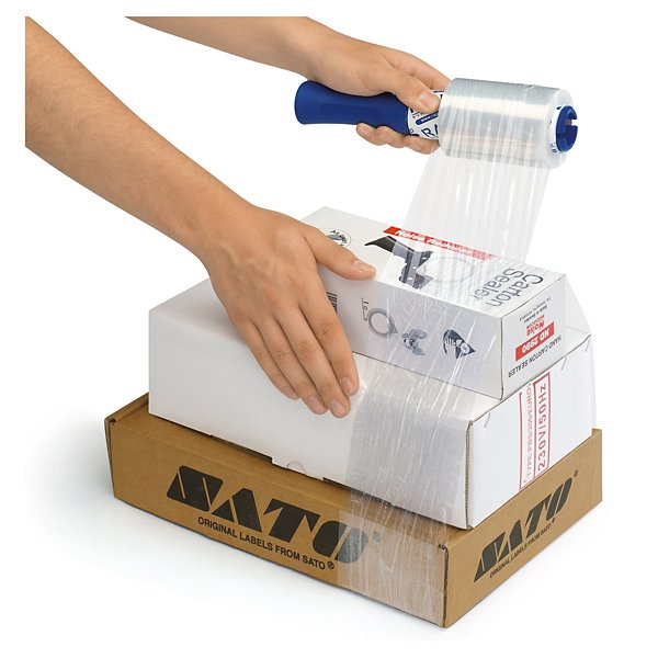20 minirollen zwarte rekfolie 100 mm x 150m - 23 micron - 2