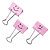 20 pinces en métal à double clip 32mm Emojis Rapesco coloris rose, la boîte - 1
