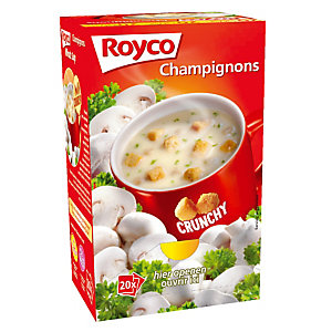 20 sachets Soupe Royco Champignons Crunchy