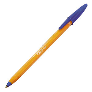 20 stylos-bille Bic Orange coloris bleu
