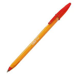 20 stylos-bille Bic Orange coloris rouge