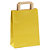 200 bolsas de kraft en color amarillo con asas planas 45x49x15cm  - 1