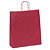 200 bolsas kraft verjurado en color rojo con asas rizadas RAJA® 45x49x15cm  - 1