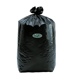 200 sacs poubelles NF en fléxitène 130 L coloris noir 200 sacs poubelles NF en fléxitène 130 L coloris noir