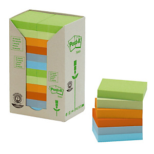 24 blocs notes repositionnables Post-it® recyclées coloris assortis 38 x 51 mm 24 blocs notes repositionnables Post-it® recyclées coloris assortis 38 x 51 mm