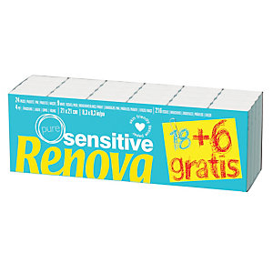 24 etuis van zakdoeken Renova Sensitive