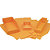 25 Bacs pliables polypro 6L Orange - 3
