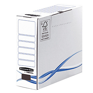 25 boîtes archives blanches Fellowes Dos 8 cm 25 boîtes archives blanches Fellowes Dos 8 cm