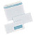 250 enveloppes DL extra blanche Clairefontaine à bande protectrice 110 x 220 mm avec fenêtre 35 x 100 mm vélin 90 g - 1