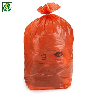 250 sacchi spazzatura rossi 36 micron 70x100cm capacità 110l - 1