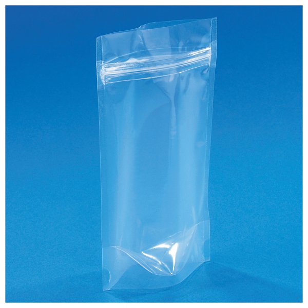 250 Standbodenbeutel mit Druckverschluss (transparent) (100 µ), Inhalt 500 ml - 4