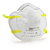 3 M Masque anti poussière coque FFP1 - sans soupape - Blanc - 1