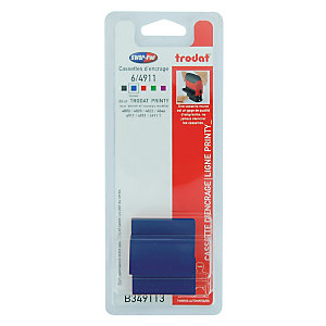 3 recharges d'encre bleue 4911 pour Tampons dateur Printy 4820, le blister