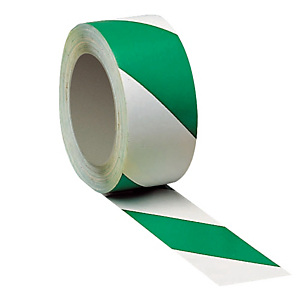3 rouleaux de bande adhésive de marquage des sols bicolore vert/ blanc 3 rouleaux de bande adhésive de marquage des sols bicolore vert/ blanc