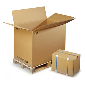 3-wellige Wellpapp-Container, palettierfähig 3-wellige Wellpapp-Container, palettierfähig