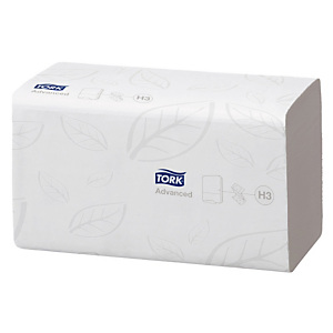 3750 essuie-mains pliés enchevêtrés Tork Advanced délitable V 3750 essuie-mains pliés enchevêtrés Tork Advanced délitable V